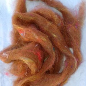 alpaca, silk, roving, alpaca blend, brown, multi-color